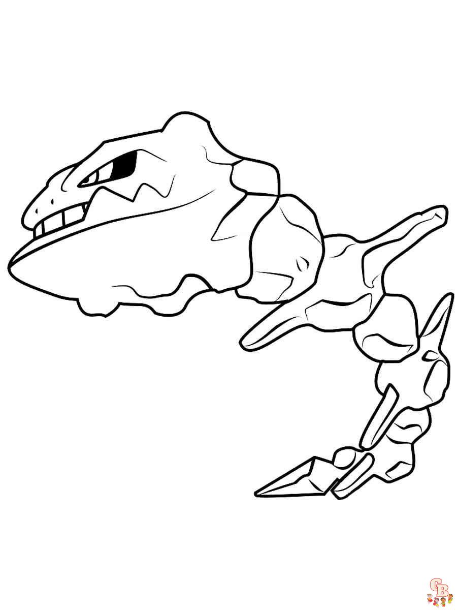 Steelix coloring pages
