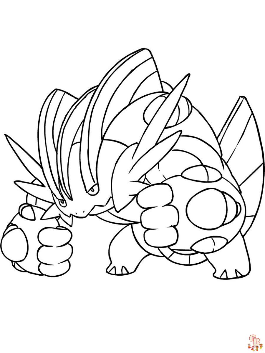 Swampert coloring pages