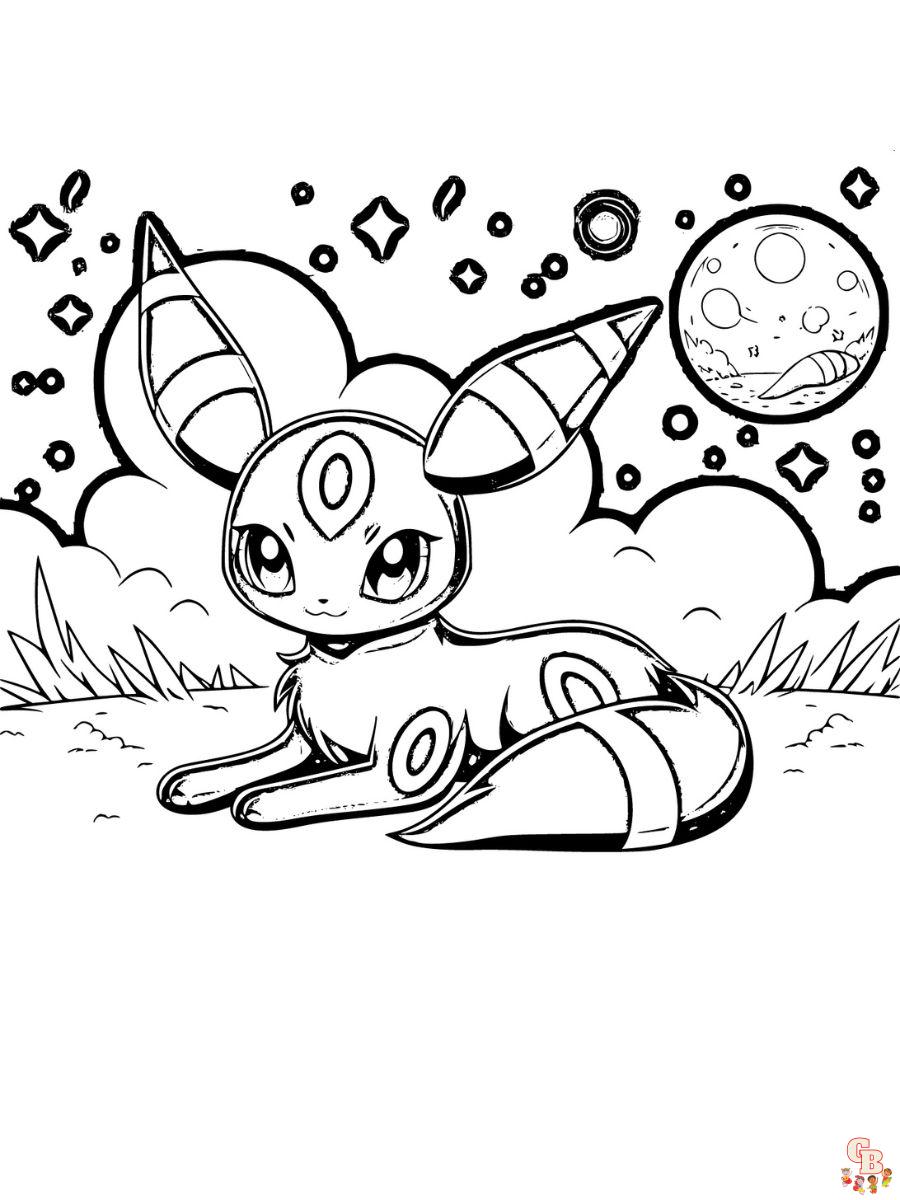 Umbreon coloring pages