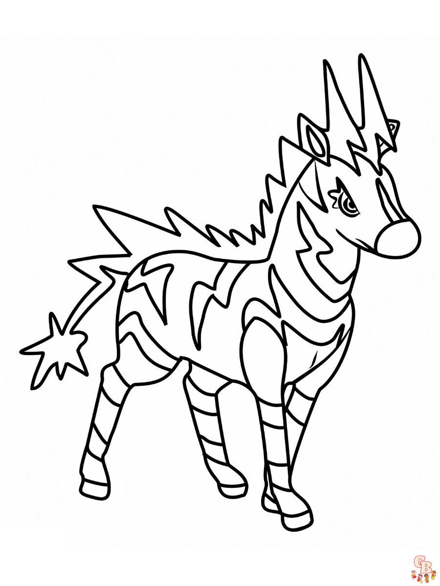 Zebstrika coloring pages