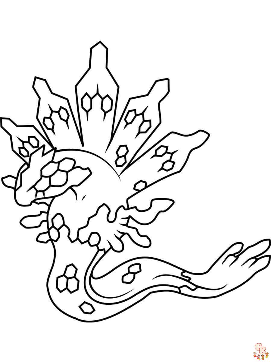 Zygarde coloring pages