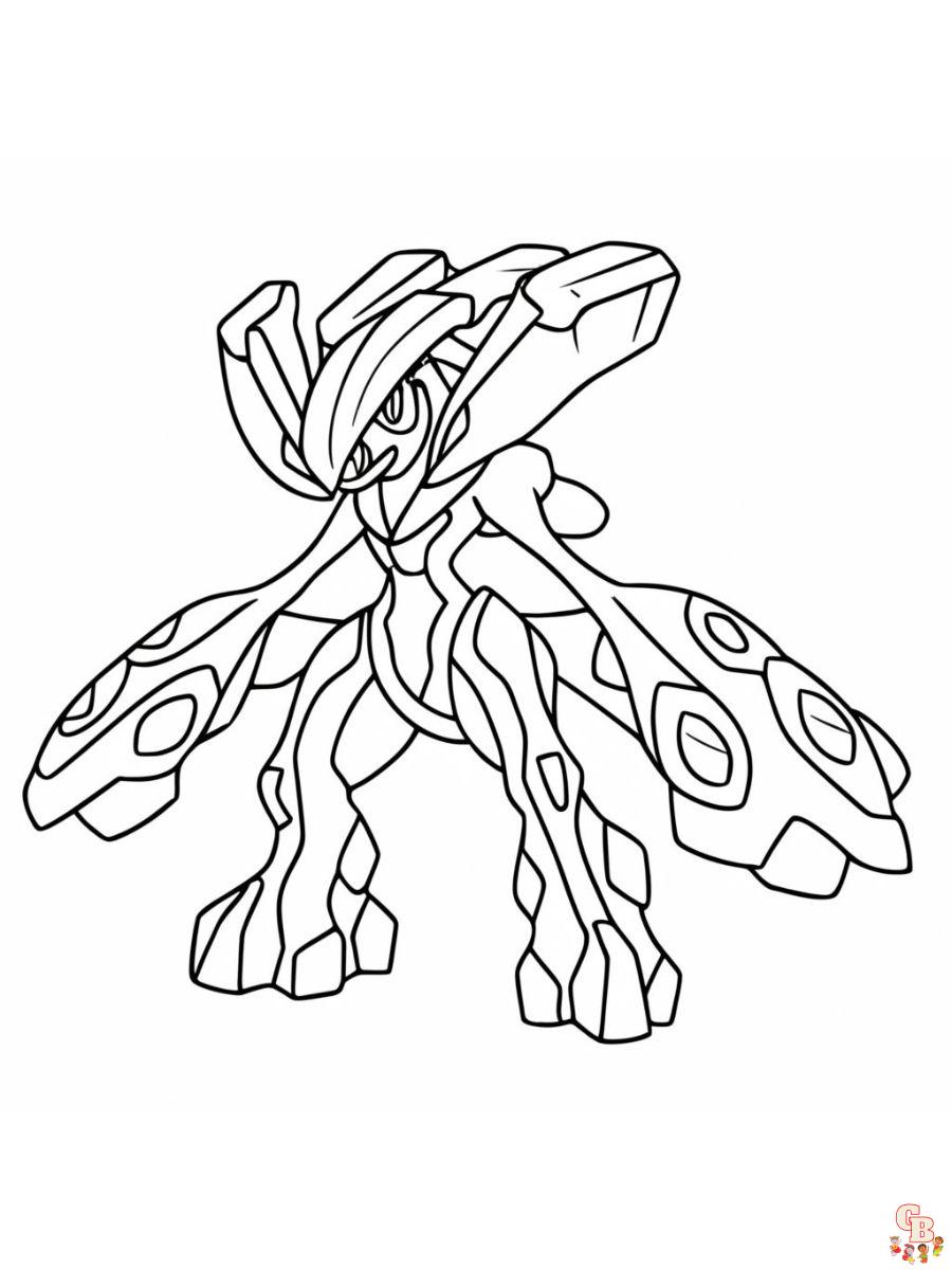 Zygarde legendary pokemon coloring pages