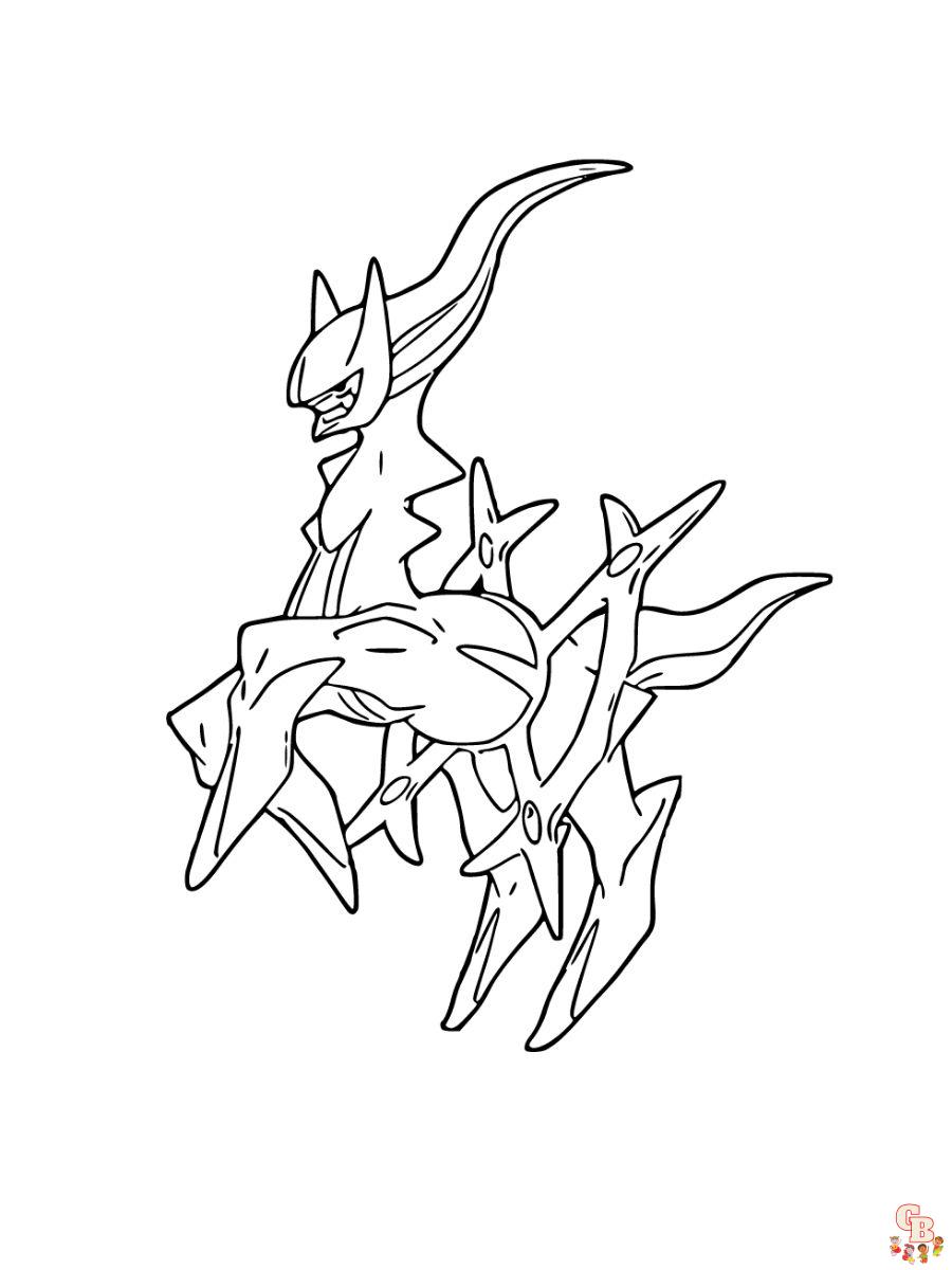 arceus coloring pages