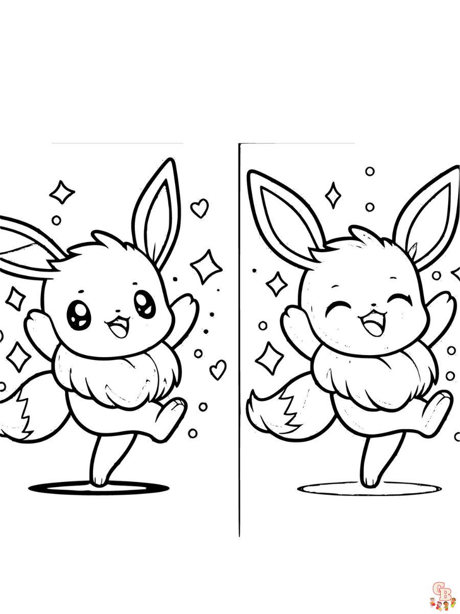 coloring page of cute pokemon