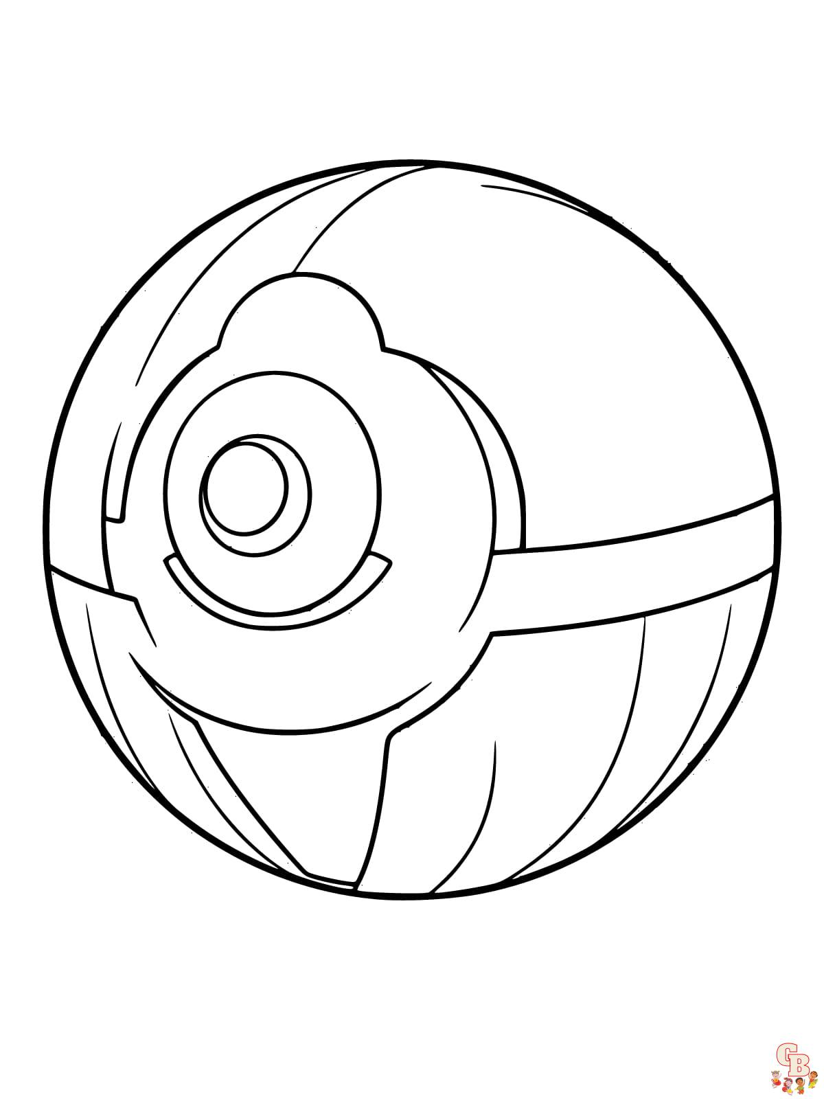 coloring pages of pokemon balls