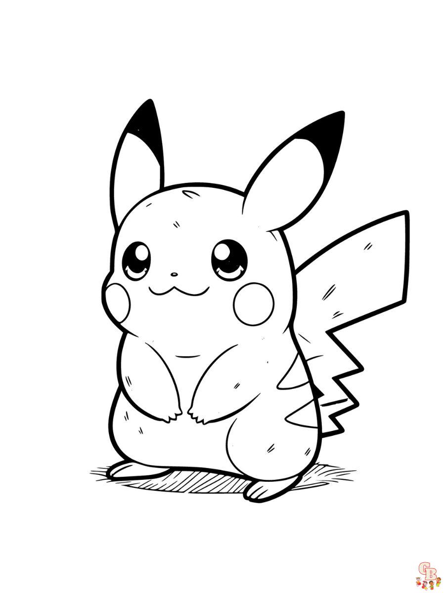 coloring pages pokemon pikachu