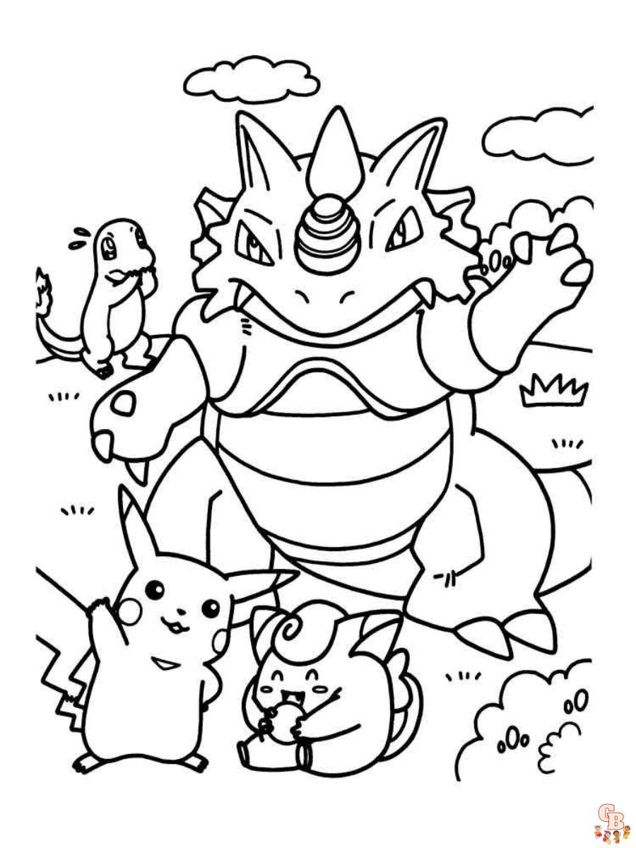 Desenhos para colorir - 50 opções para imprimir e é grátis!  Páginas para  colorear de pokemon, Páginas para colorear lindas, Colorear pokemon