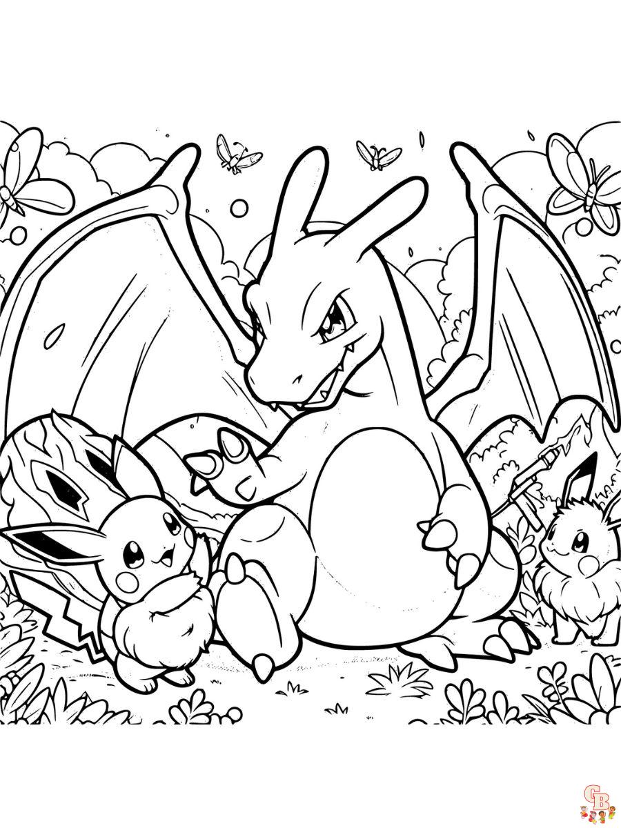 cute pokemon coloring page