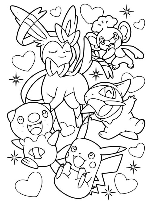 591 Pokemon Coloring Pages Free Printable Sheets at GBcoloring