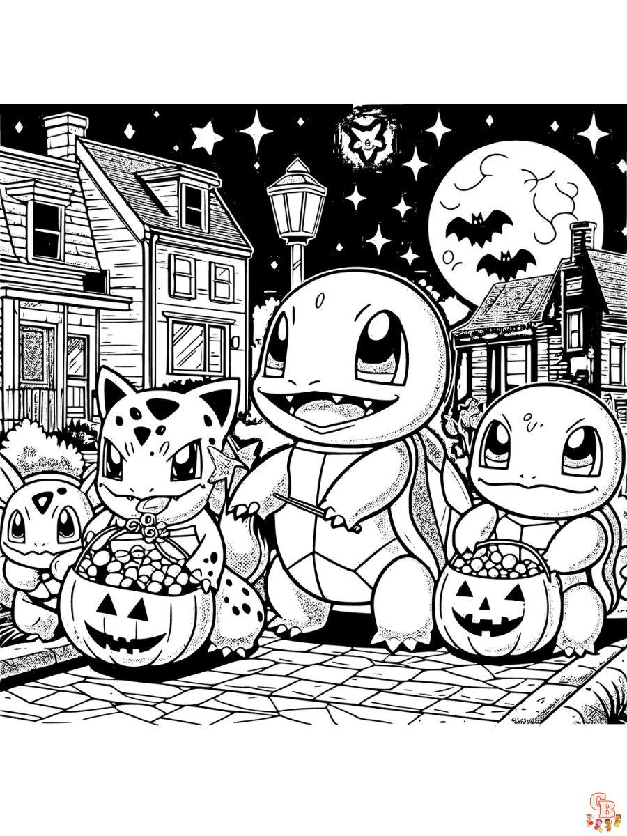 halloween pokemon coloring page