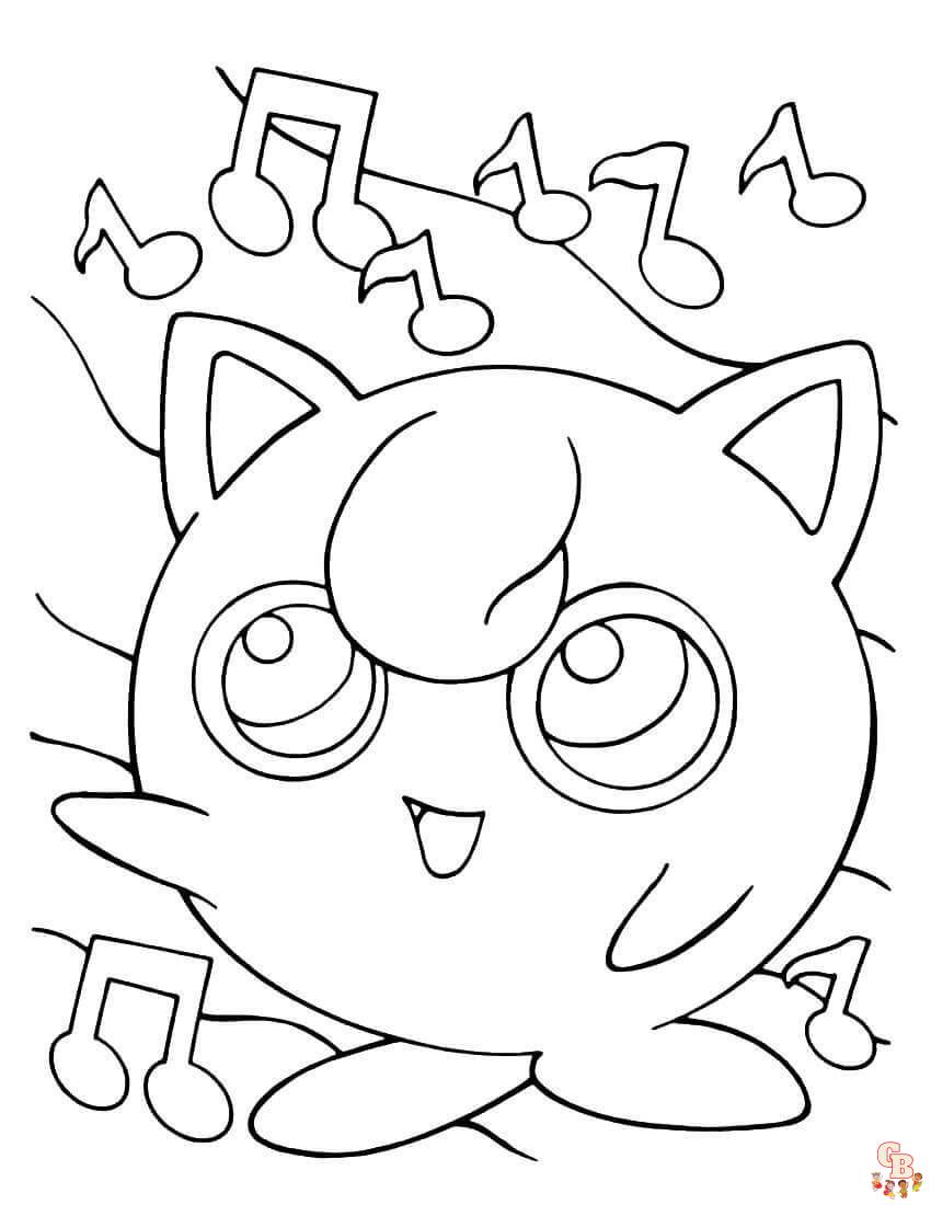 jigglypuff coloring pages