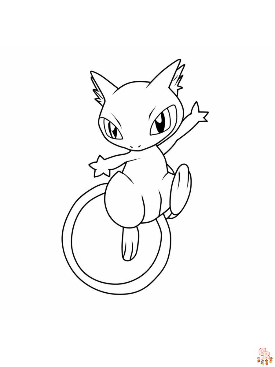 mew coloring pages