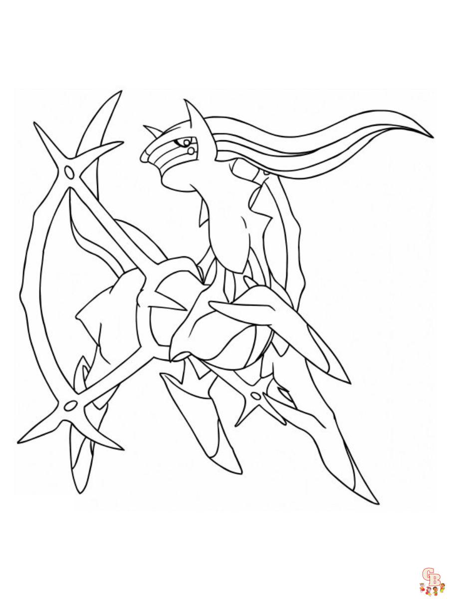pokemon arceus coloring page