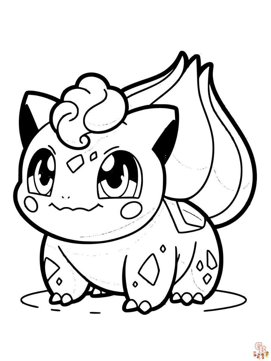 bulbasaur printable coloring pages