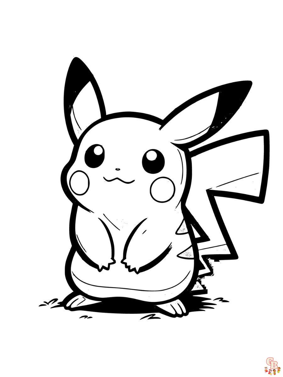 printable pikachu coloring pages