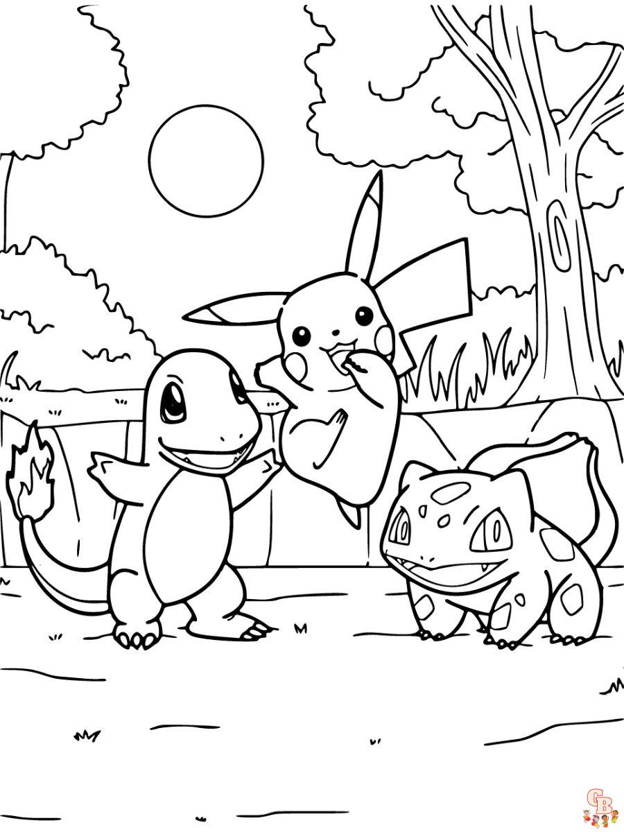 pokemon coloring page printable