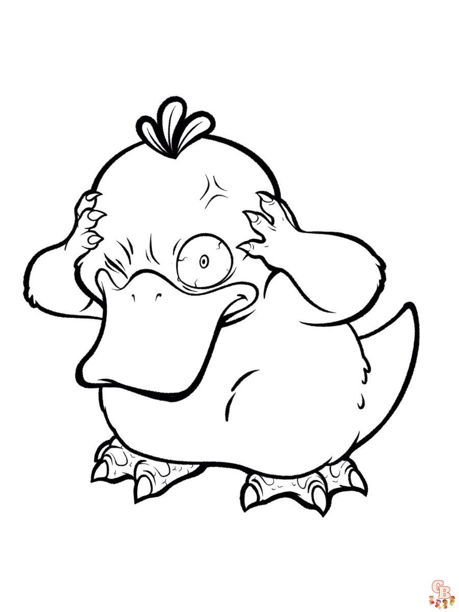 pokemon coloring page psyduck