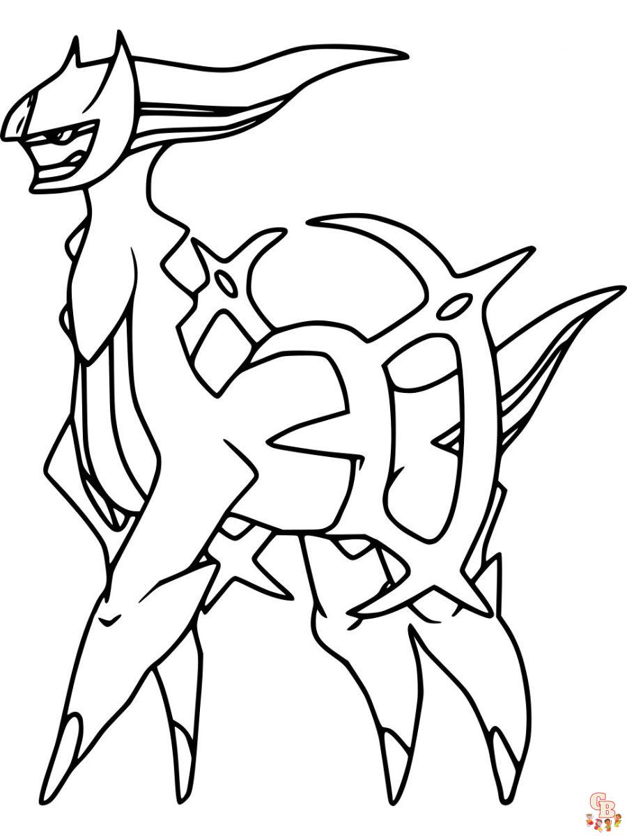 pokemon coloring pages arceus