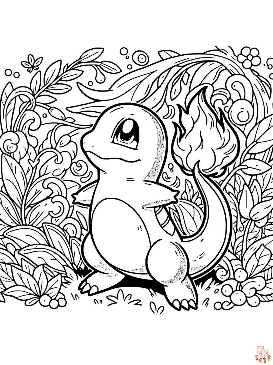 coloring pages charmander