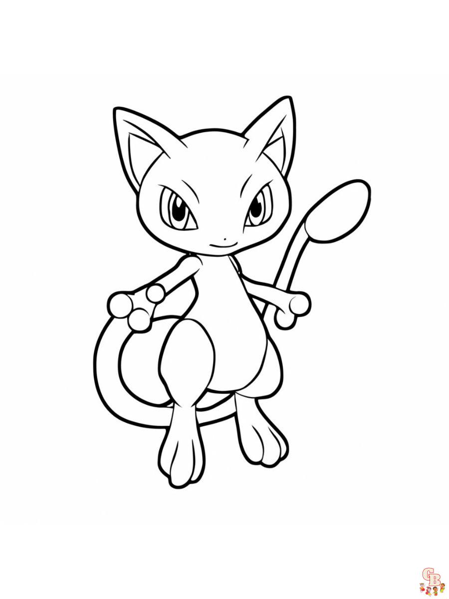coloring pages of mew