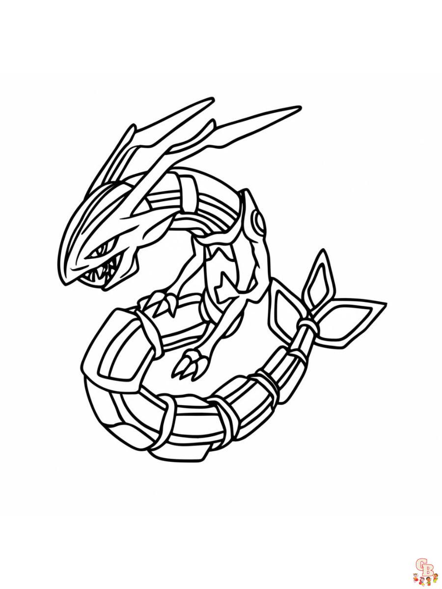 rayquaza coloring page