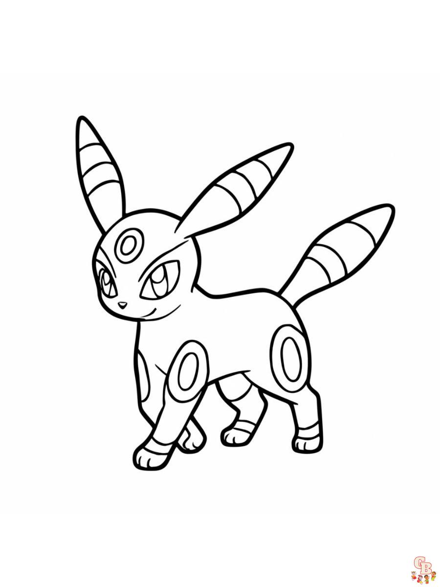 coloring pages of umbreon