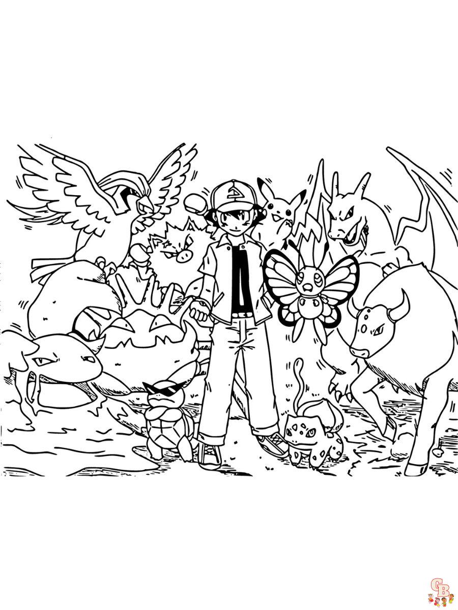 pokemon free coloring pages