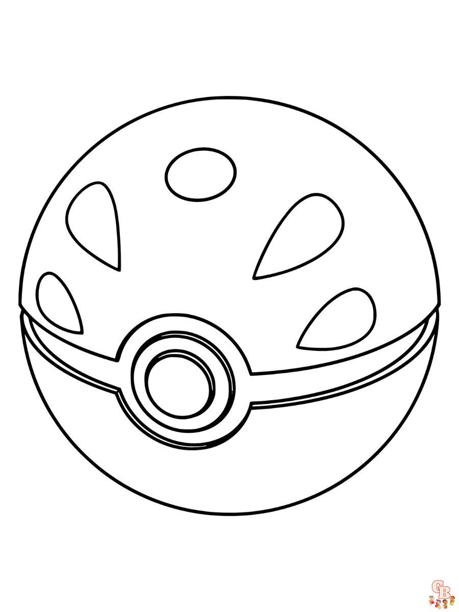 pokemon friend ball coloring pages