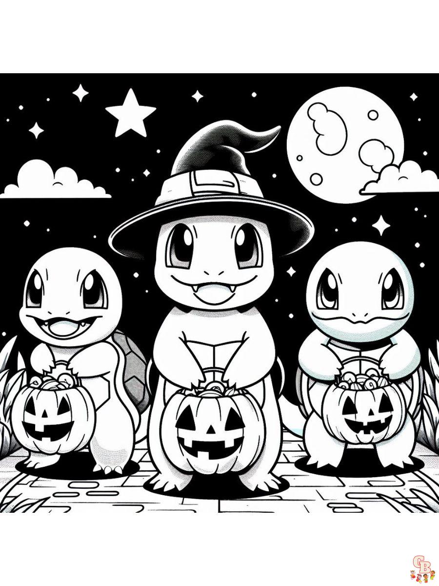 pokemon halloween printable coloring pages