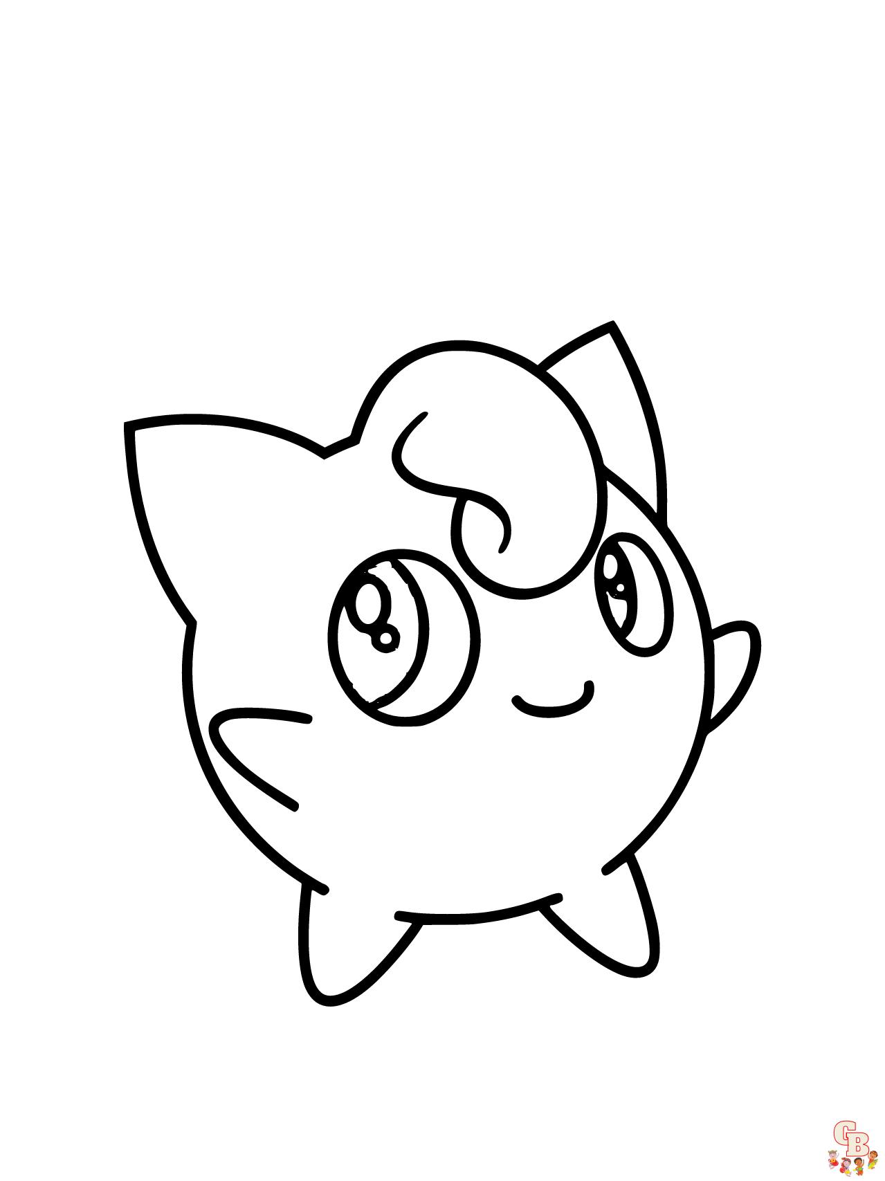 pokemon jigglypuff coloring pages free