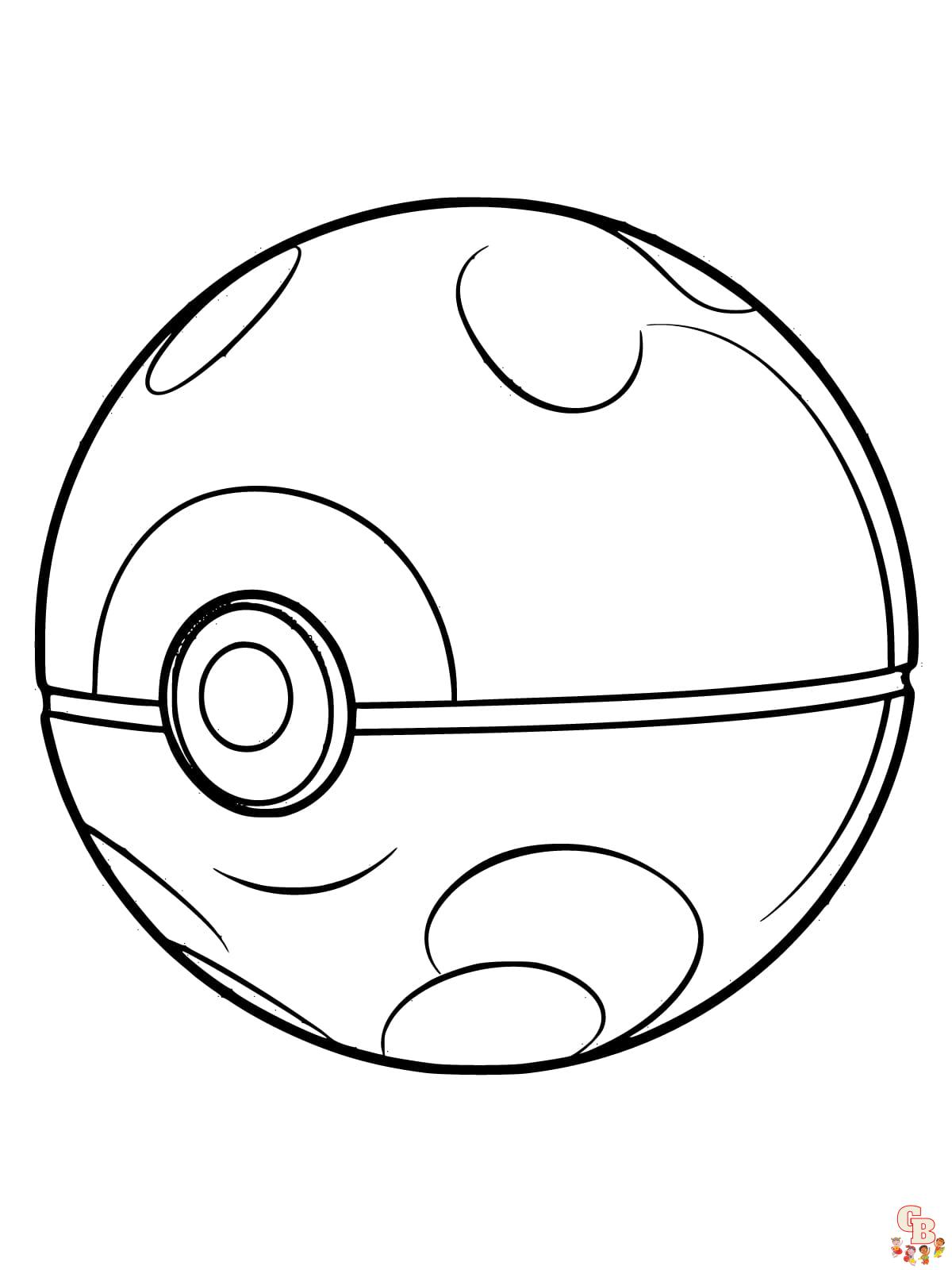 pokemon master ball coloring pages