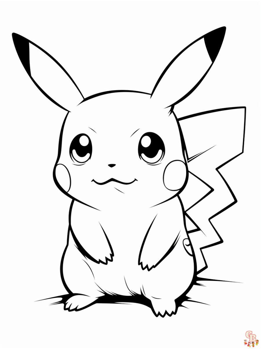 coloring pages of pikachu