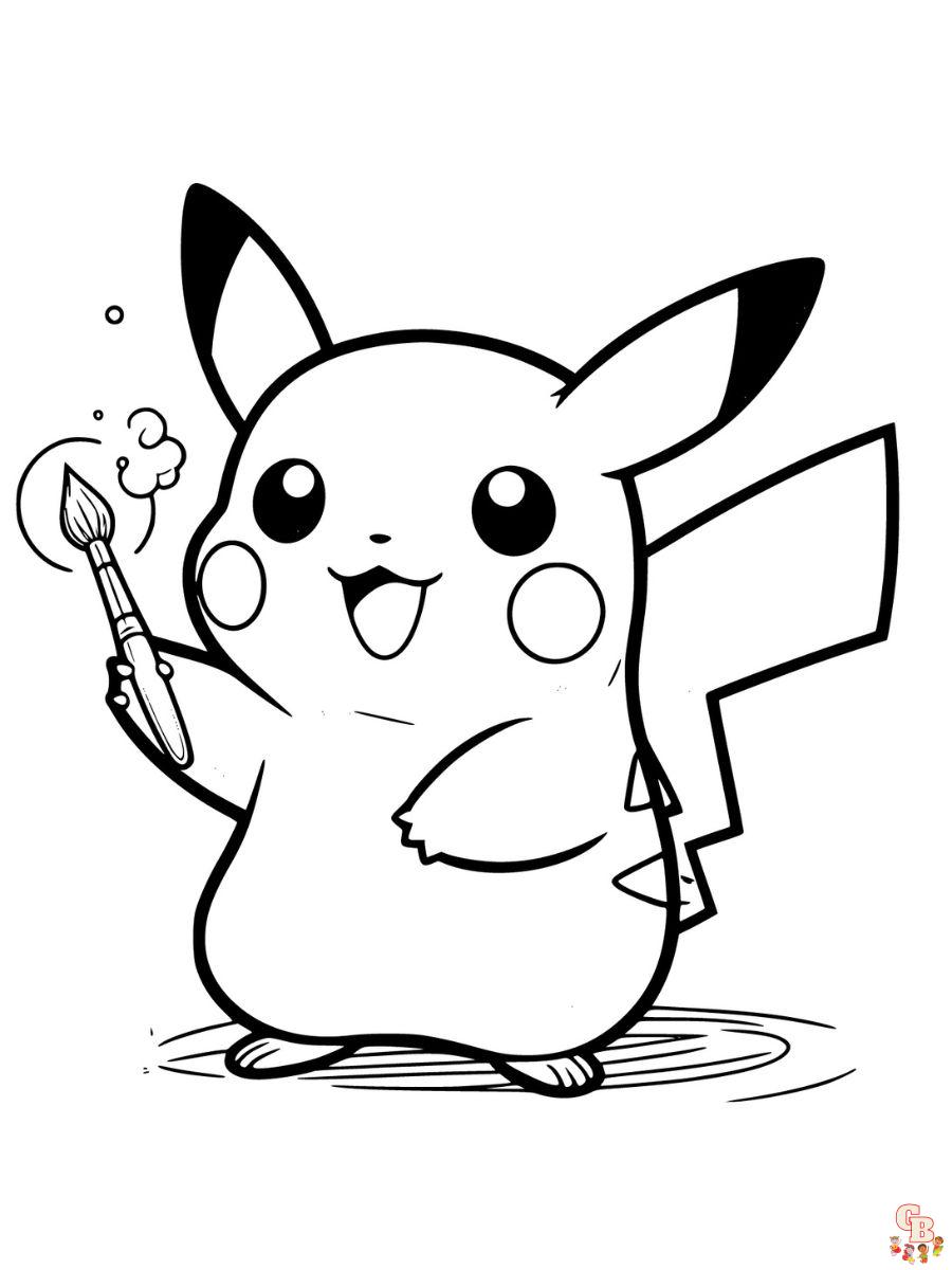 coloring pages pikachu