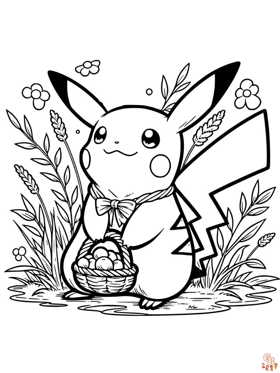 Desenhos para colorir de Pokémon Pikachu - Desenhos para colorir gratuitos  para impressão