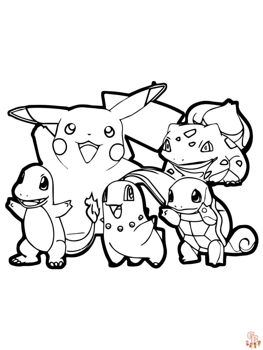 pokemon printable coloring pages