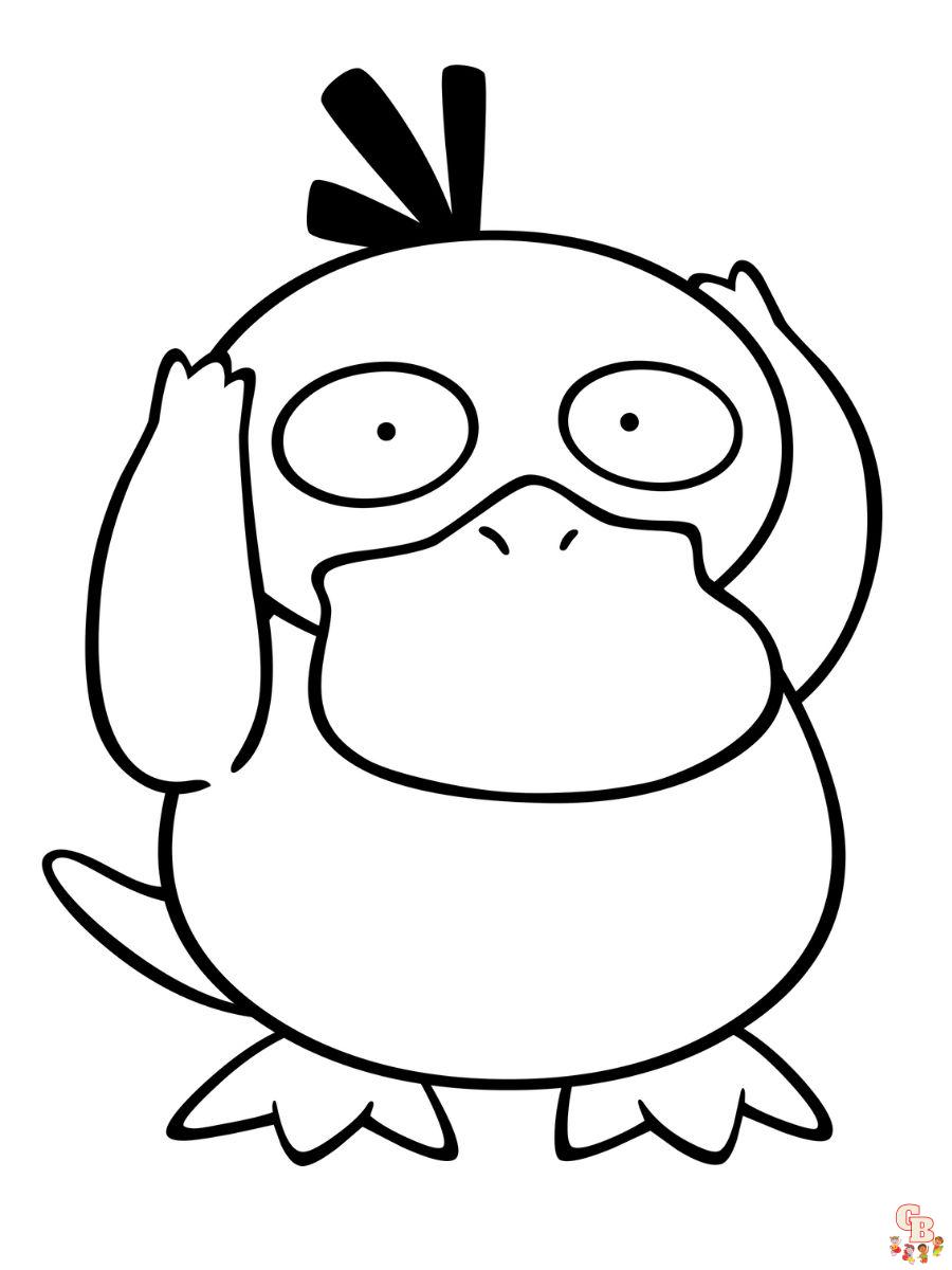 pokemon psyduck coloring pages