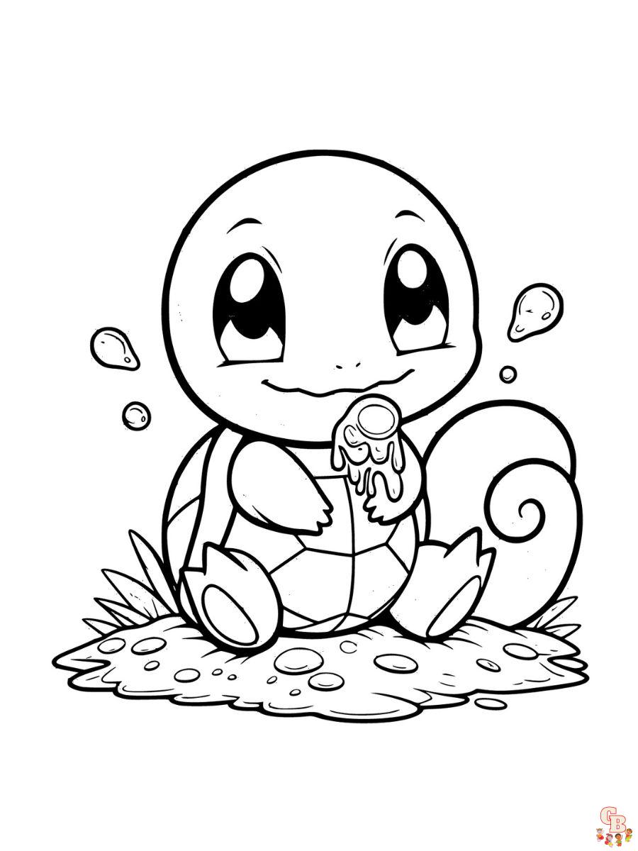 pokemon squirtle coloring page