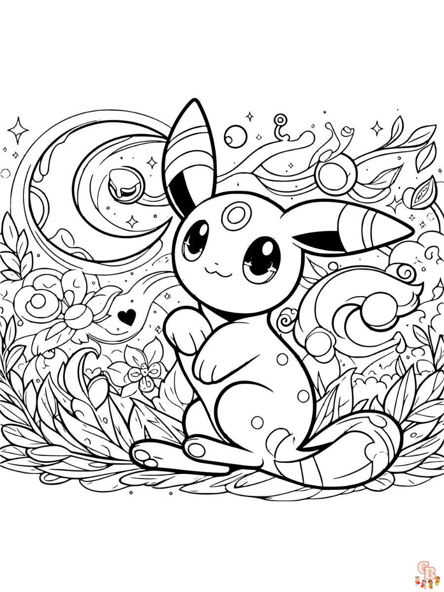 umbreon coloring page