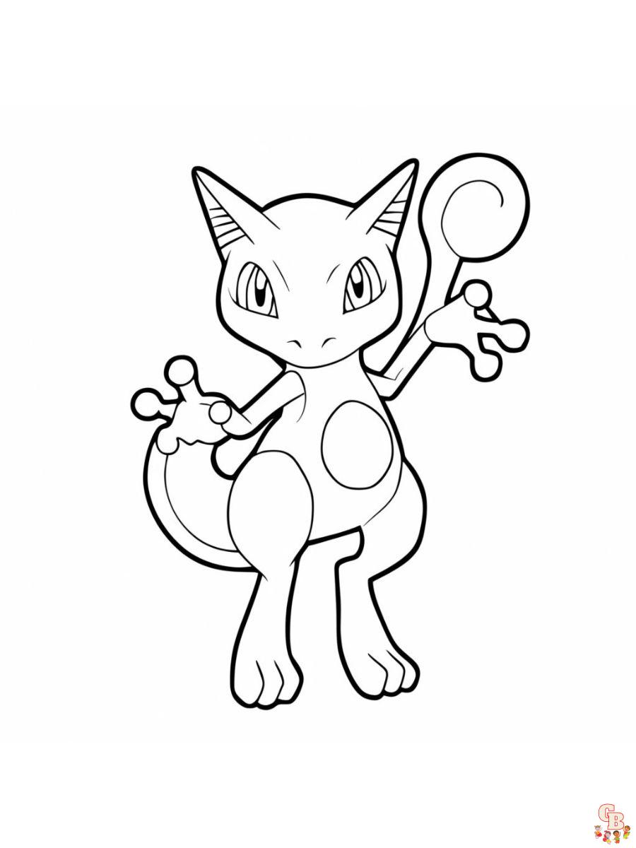 mew coloring page