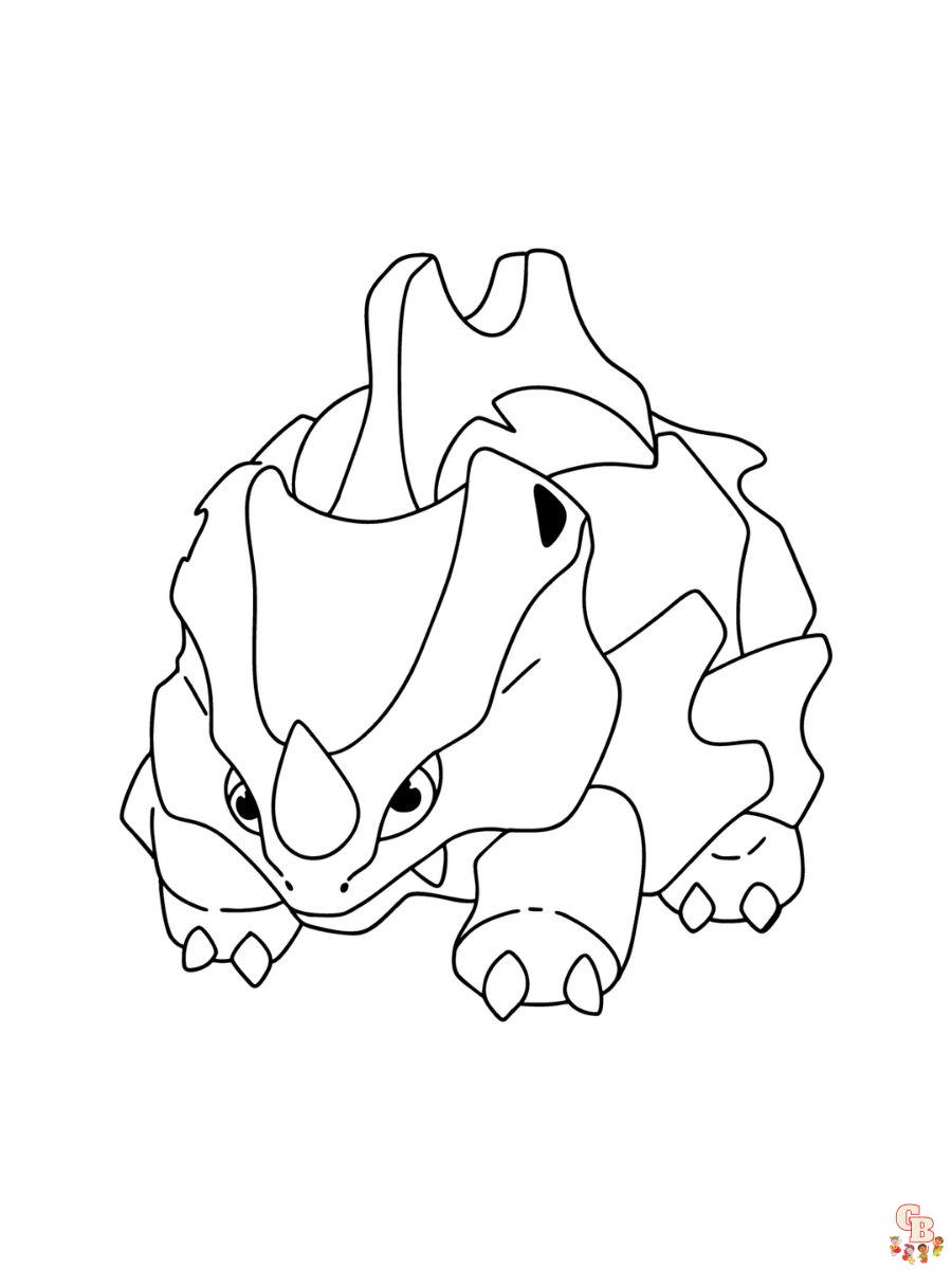 rhyhorn coloring pages