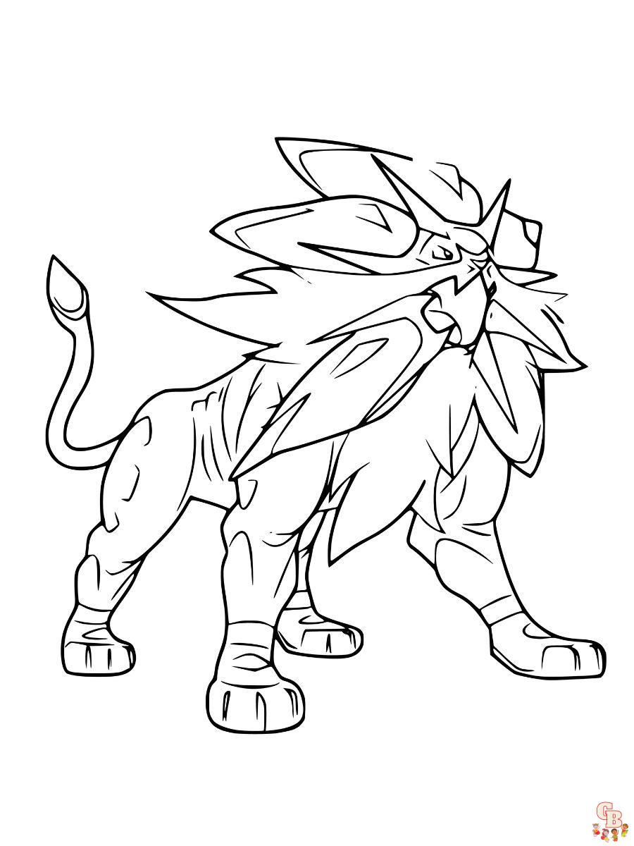 solgaleo coloring pages