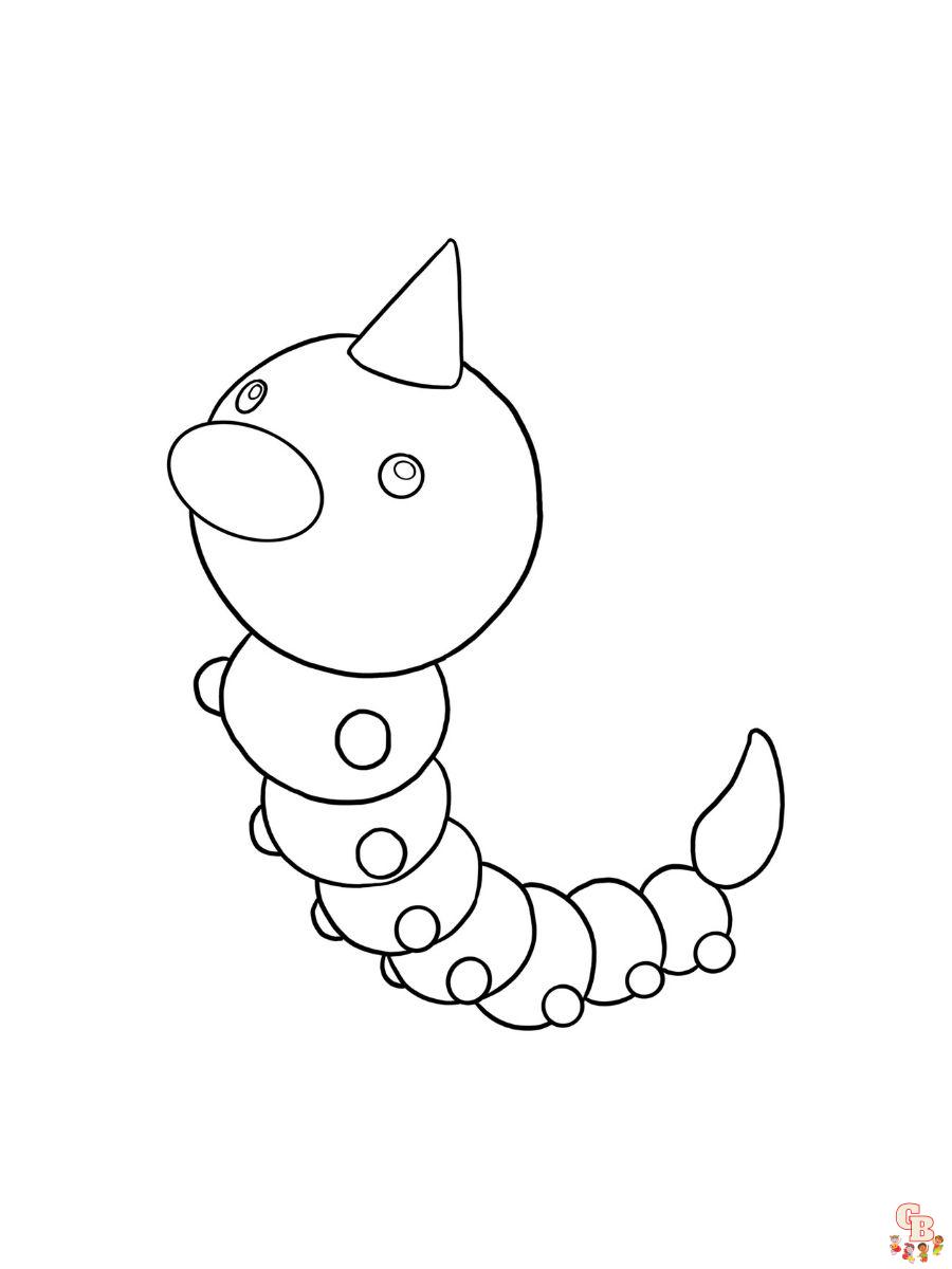weedle coloring pages