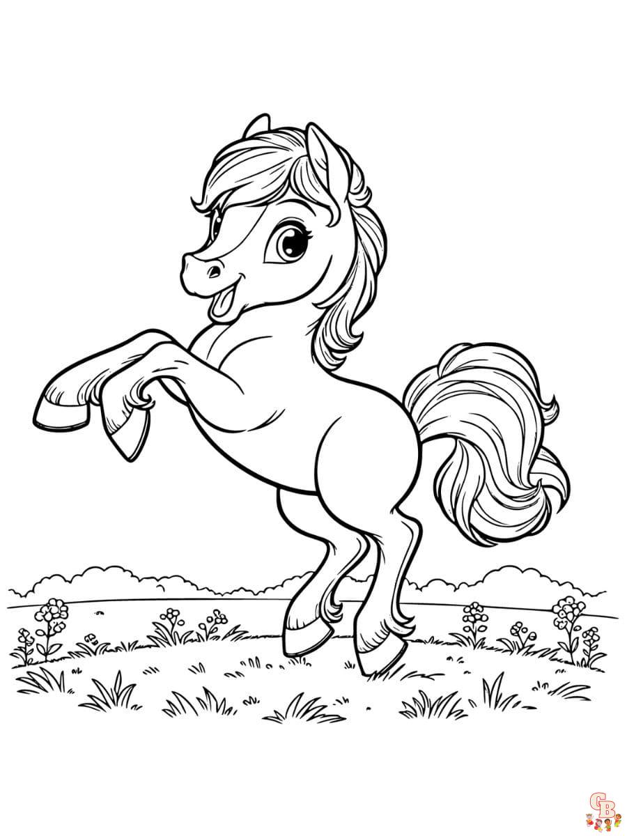 Free arabian horse coloring pages