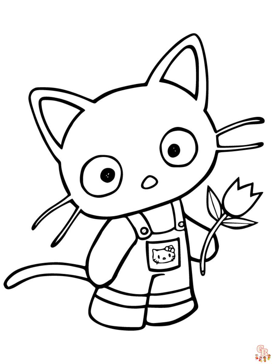 Free chococat coloring pages printable
