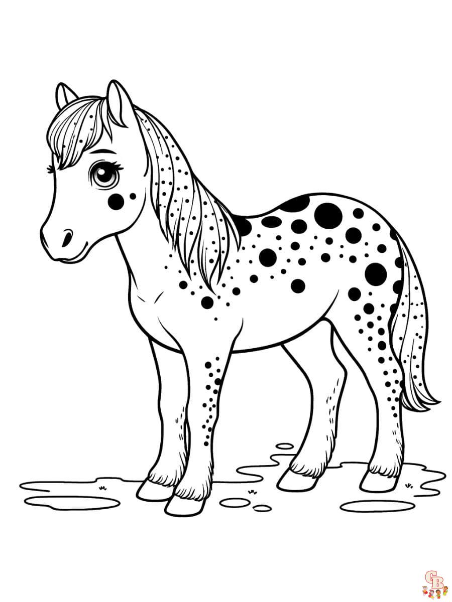 appaloosa horse coloring pages printable