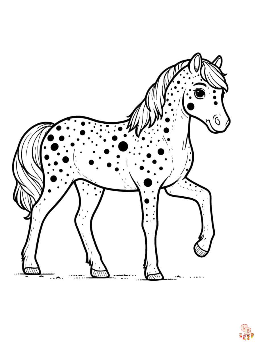 appaloosa horse coloring pages to print