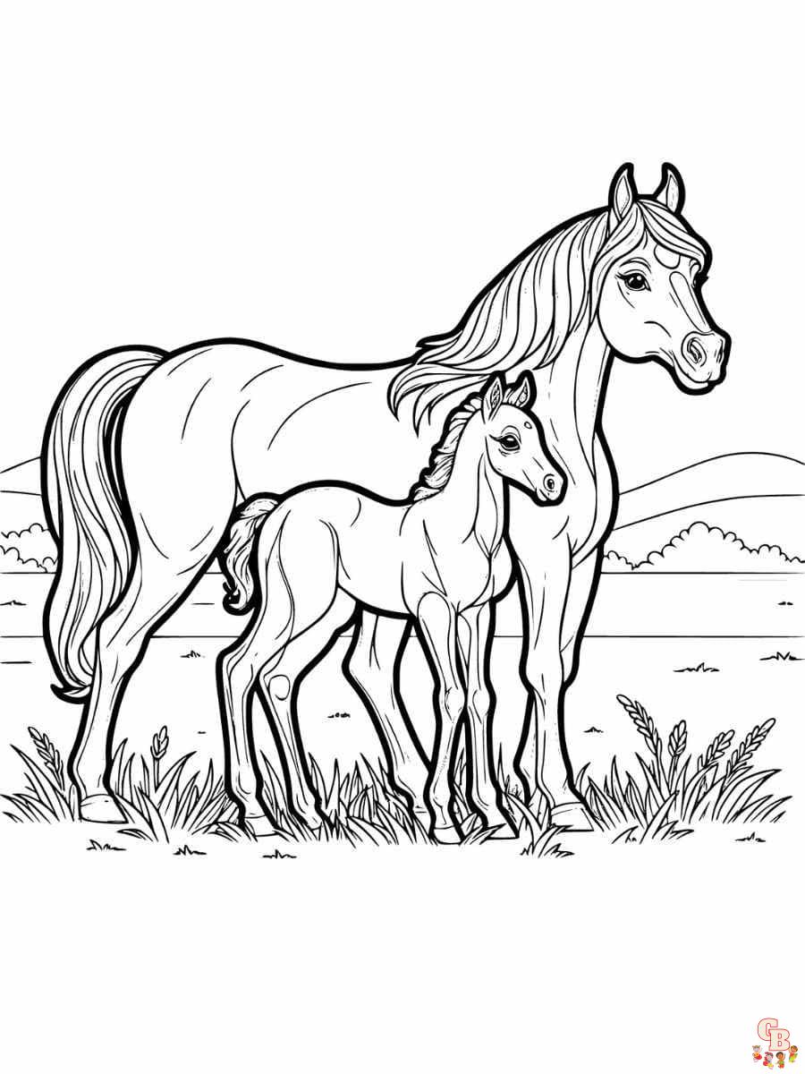 arabian horse coloring pages for adults