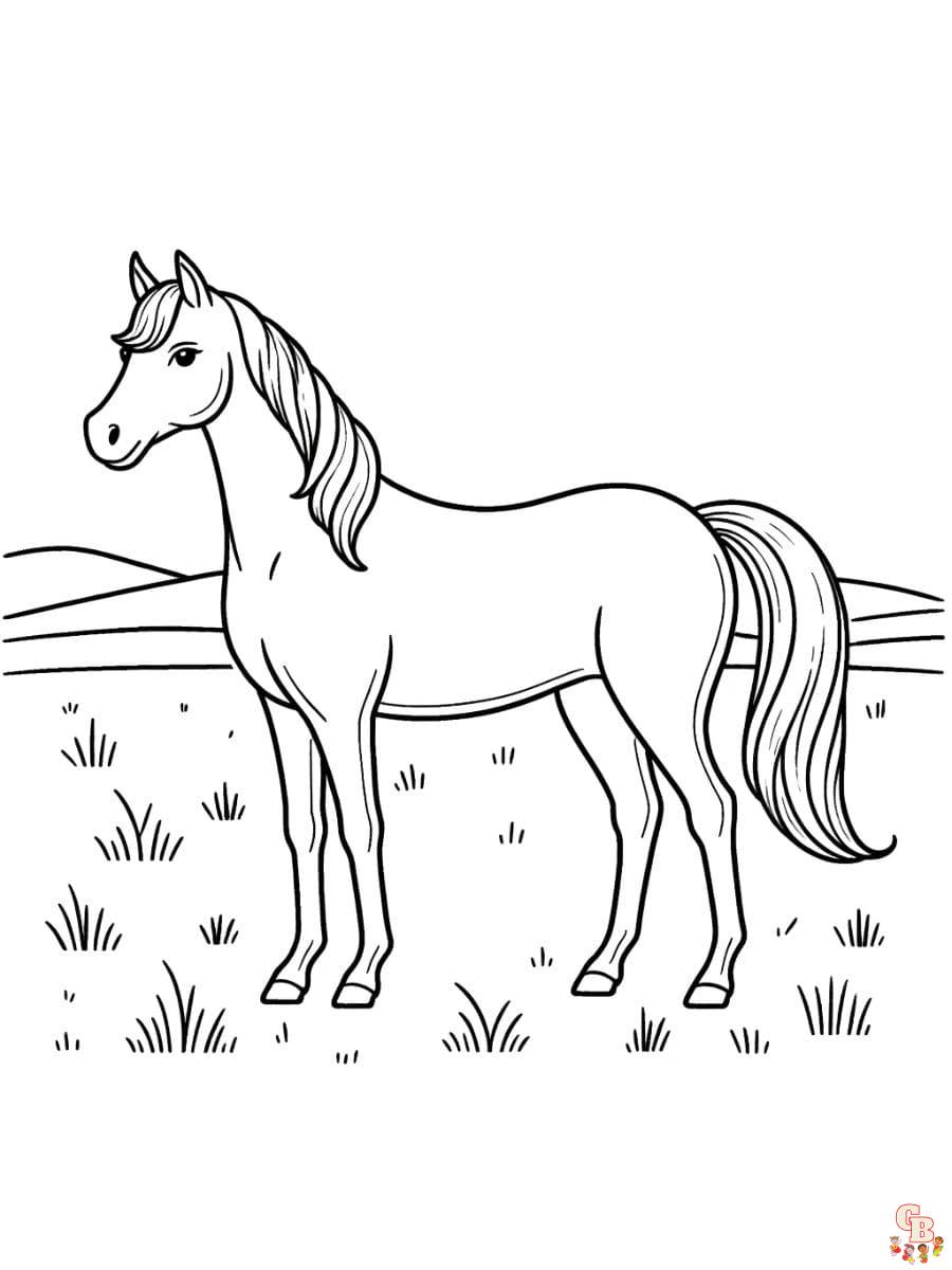 arabian horse coloring pages free