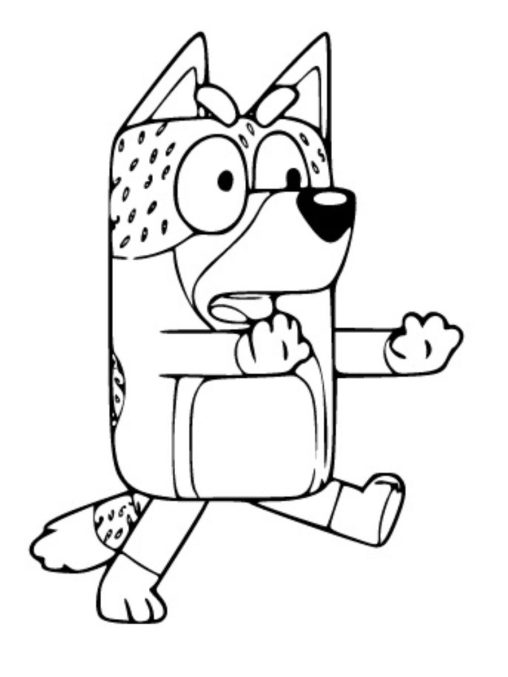 Bluey Bandit Coloring Pages: Fun & Creativity