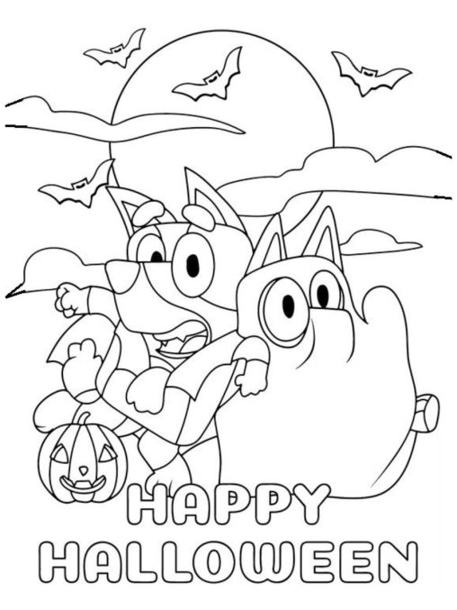 Join the Fun with Bluey Coloring Pages - GBcoloring